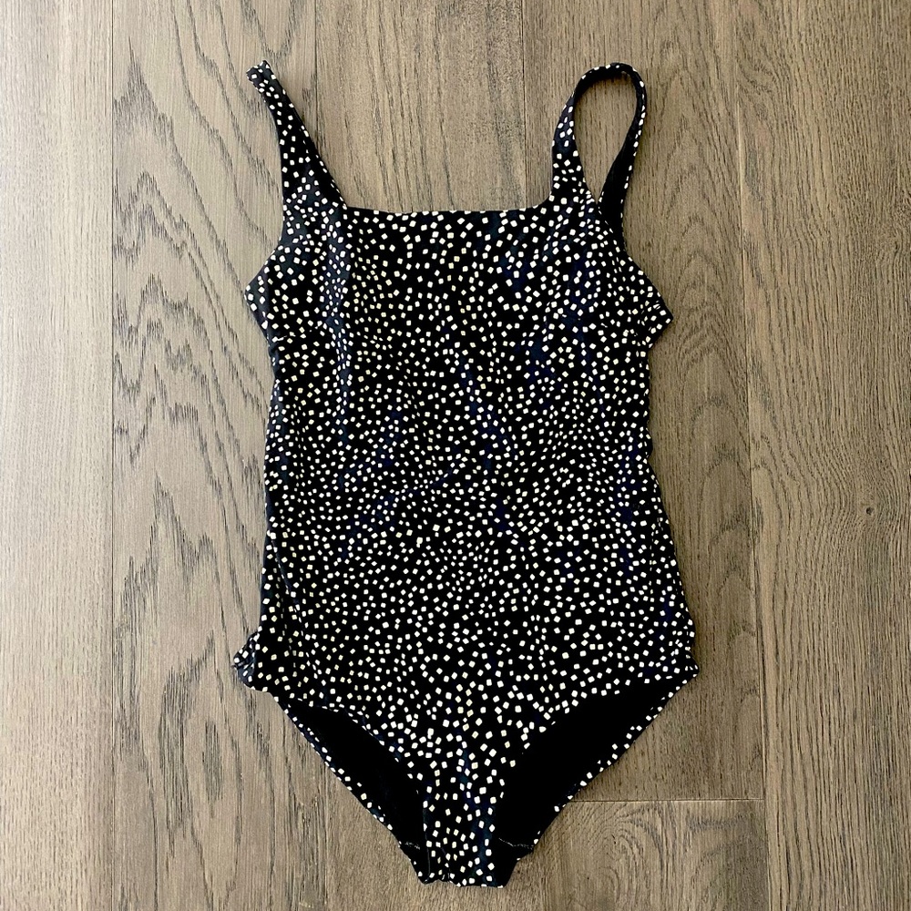 & Other Stories • Low Back One Piece Swimsuit • Black & White • Size 4